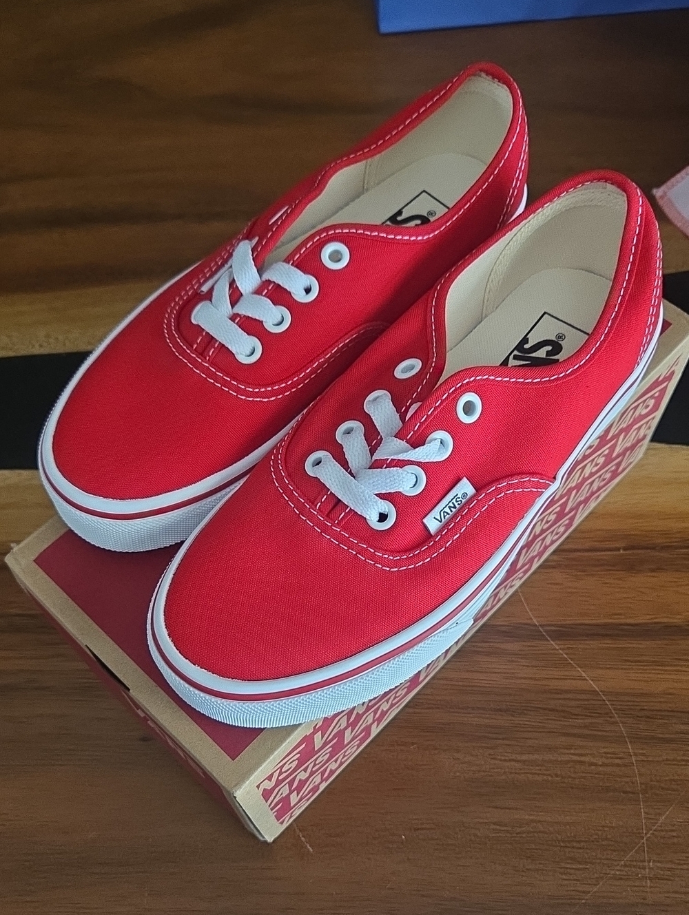 Vans Red Canvas Sneakers Women's 5.5/Men's 4 New in box